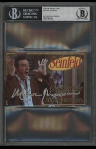 MICHAEL RICHARDS Custom Trading Card Cut Auto BGS BAS JSA Dual Certified Kramer - Picture 1 of 2