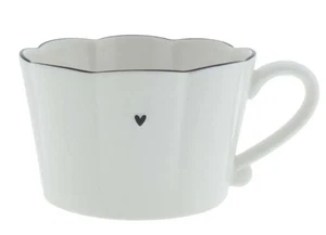 Bastion Collections Tasse Ruffle Herz gewellt mit schwarzem - Bild 1 von 1