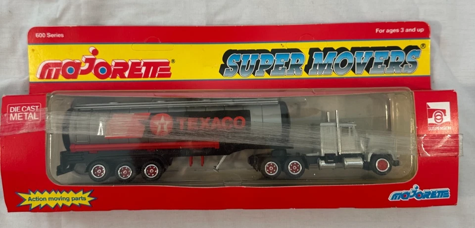 Majorette Super Movers Texaco Танкер Грузовик 600 Серия Kenworth Как новый на картонке Запечатанный - Изображение 1 из 1