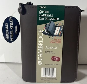 Vintage Cambridge Day Planner borsa organizer a tracolla agenda business *nuovo con etichette* - Foto 1 di 13