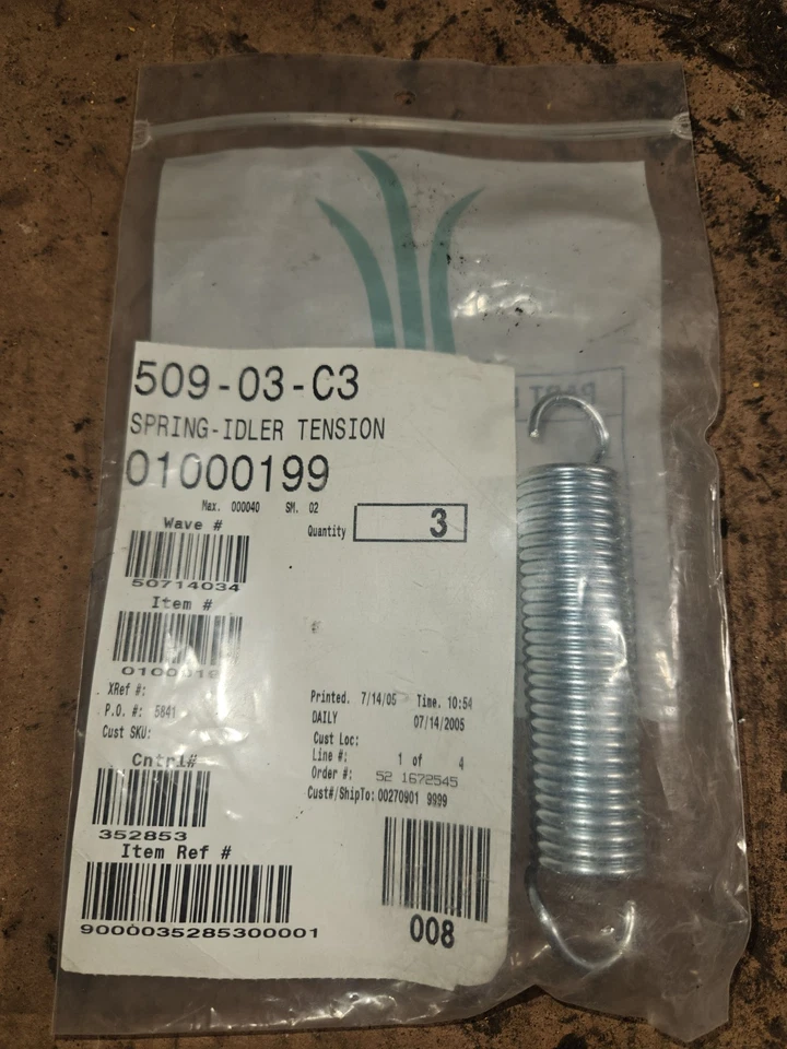 Idler Spring 01000199 Cub Cadet - Image 1 of 1