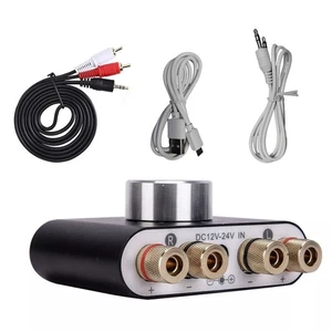 Mini Bluetooth 5.0 Digital Power Amplifier HiFi Stereo Audio 50W+50W Black - Picture 1 of 15