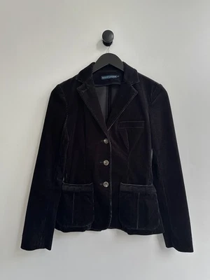 Chaqueta Blazer Ralph Lauren Pana Negra 2 XS Mujer Dama Foto 1 de 4