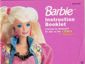 Nintendo NES Instruction Manual Barbie