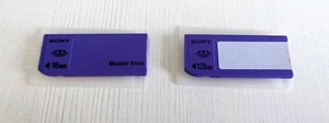 Genuine Sony 128MB & 16MB Memory Sticks - Picture 1 of 4