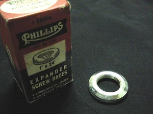 Accesorios de cabeza Phillips para bicicleta de colección 1" X 24t tornillo expansor carreras cromo NOS - Imagen 1 de 5