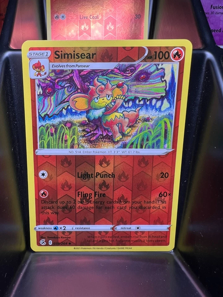 Simisear 038/264 Swsh08: Fusion Strike Reverse Holo - Image 1 of 1