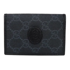 GUCCI Interlocking G card holder 699267 92TCG 1000 Card Case Double G Bifo... - Picture 1 of 8
