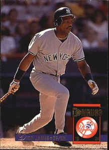 1994 Donruss New York Yankees Baseball Card #446 Dion James