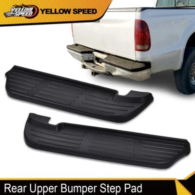 Almohadilla de paso para parachoques trasero izquierda+derecha 2 piezas apta para Ford serie F Super Duty 1999-2007 Foto 1 de 4