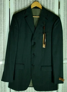 MARKS & SPENCER Collezione Men’s Grey Windowpane Blazer 38L NEW Jacket As-Is - Picture 1 of 11