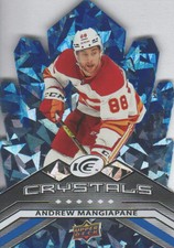 2021-22 Upper Deck Ice Hockey Ice Crystals #IC-4 Andrew Mangiapane DIE CUT
