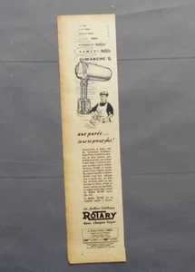 PUB PUBLICITE ANCIENNE ADVERT CLIPPING 150517 / BATTEUR ELECTRIQUE ROTARY - Picture 1 of 1