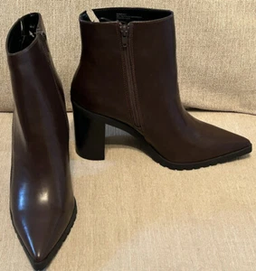 NEW Charles by Charles David size 9M brown pointed toe ankle boots Women's - Picture 1 of 10