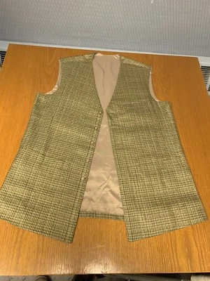 Vtg Mens Vest Frontier Tailors Wool Herringbone  Stadium Chowk Peshawar Cantt - Image 1 of 4