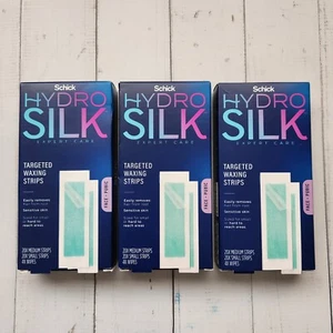3x Tiras depiladoras Schick Hydro Silk para depilación facial 40 tiras por caja - Imagen 1 de 2