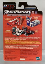 Vintage Transformers RID Optimus Prime Ultra Magnus Card Back Package 2001