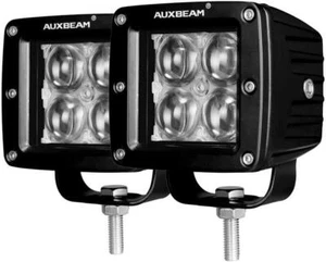 LED Light Bar 3 Inch 20W Auxbeam LED Pods Fog Lights Square Cube (Pack Of 2) New - Picture 1 of 12