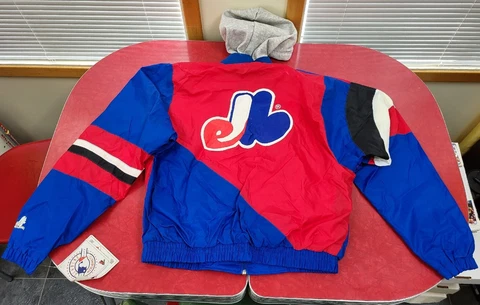 Mid 1990s Montreal Expos Newface Jacket Coat, Unused With Tags, Adult S Cover