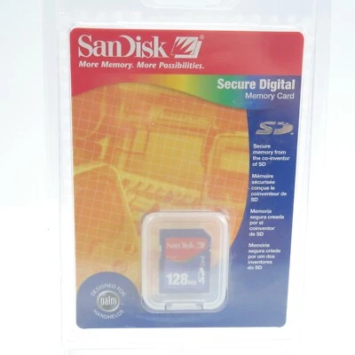 SanDisk 128 MB Secure Digital SD Card SDSDB-128-781 New For Digital Cameras Palm - Image 1 of 4