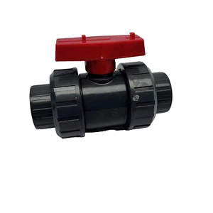 VÁLVULA BOLA DOBLE UNIÓN PVC-U PN10 040MM-1-1/4" DN32 - Imagen 1 de 3