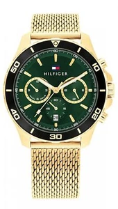 Tommy Hilfiger Jordan gold steel mesh watch 1792093 - Picture 1 of 1