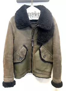 Giacca Moto Coach 1941 Pelle Shearling B3 Bomber Aviatore $1995 - Taglia XS - Foto 1 di 12