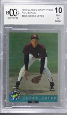 1992 Classic Draft Picks Foil Bonus Derek Jeter #BC6 BCCG Mint HOF