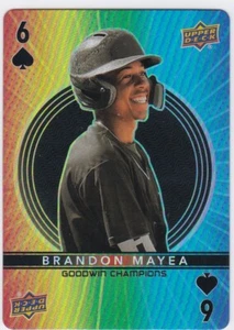 2022 Upper Deck Goodwin Champions Brandon Mayea Playing Card 6 of Spades - Picture 1 of 1