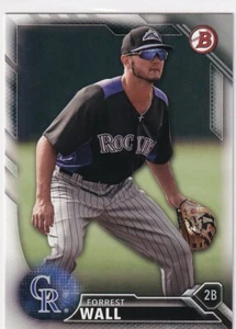 2016 BOWMAN DRAFT RC FORREST WALL COLORADO ROCKIES ROOKIE H5951 - Picture 1 of 2