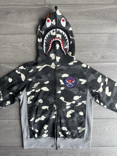 A BATHING APE (BAPE) Felpa con cappuccio mimetica Bape vintage anni 90 M Medium 100% AUTENTICA Una scimmia da bagno made in Japan