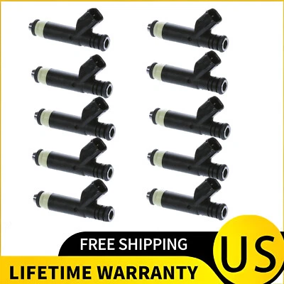 Juego (10) inyectores de combustible para F-250 Super Duty 2005-2010 y F-550 Super Duty 2005-16 Foto 1 de 4
