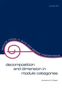 Decomposition and Dimension in Module Categories - Jonathan S. Golan - 1977 - Picture 1 of 2