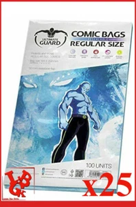 Pochettes Protection REGULAR Size REFERMABLE 268 x 184 mm BD x 25 comics # NEUF - Imagen 1 de 2