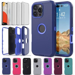 Funda protectora protectora de pantalla para Apple iPhone 16/Plus/Pro/Pro Max 16e - Imagen 1 de 98