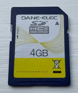 Dane-Elec High speed 4 GB SDHC memory card - Tracked Postage - Picture 1 of 2