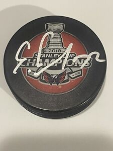 Evgeny Kuznetsov Signed Washington Capitals Stanley Cup Champs Hockey Puck dd