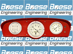 61-66 Ford Truck Billet Aluminum Dash Insert w/ Auto Meter Antique Beige - Picture 1 of 4