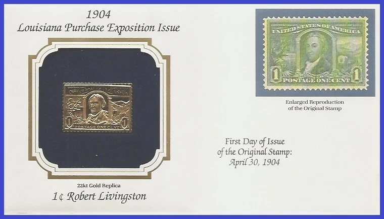 USA8 # 323 U/A GOLDEN REPLICA non FDC   Louisiana Purchase Exposition Issue - Image 1 of 1