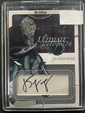 2003-04 In the Game BAP Ultimate Autograph #72 Jean-Sebastien Giguere AUTO /135