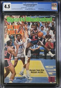 July 23, 1984 Michael Jordan Chicago Bulls 2nd Sports Illustrated SUB CGC 4.5 - Picture 1 of 2