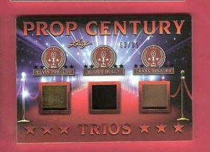 Elvis Presley BUDDY HOLLY Frank Sinatra WORN RELIC SWATCH WARDROBE CARD #d 63/85 - Picture 1 of 5