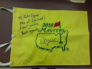 2010 Masters PHIL MICKELSON Autographed Flag Autopen?