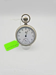 1909 Men's ELGIN 18s 15j Open Face Pocket Watch USA Serviced & Running - Picture 1 of 15