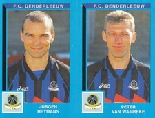 416 HEYMANS / PETER VAN WAMBEKE ⚽ FC.DENDERLEEUW STICKER FOOTBALL 2000 PANINI