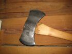 Vintage Black Raven Axe-Truetemper-Kelly Works Axe - 1900S With Hickory Handle