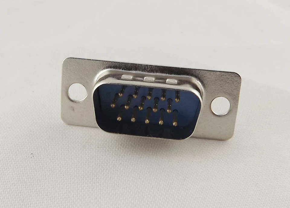 1pcs VGA Male Plug Socket DB15 15-Pin D-SUB 3 Rows Solder Type Connector Adapter - Image 1 of 4