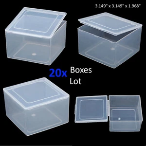 20PCS Square Plastic Storage Container Box DIY Coins Screws Jewelry Charm Travel - Picture 1 of 9