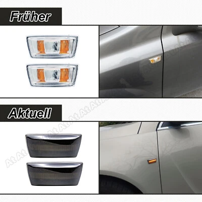 2x frecce laterali a LED adatte per Opel Adam | Astra H | Astra J GTC | NERO-DE - Immagine 1 di 4