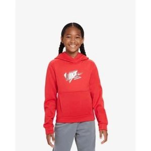 Nike Therma-FIT Hoodie Pullover Graphic Logo Activewear Red Size Large NWOT - Picture 1 of 9